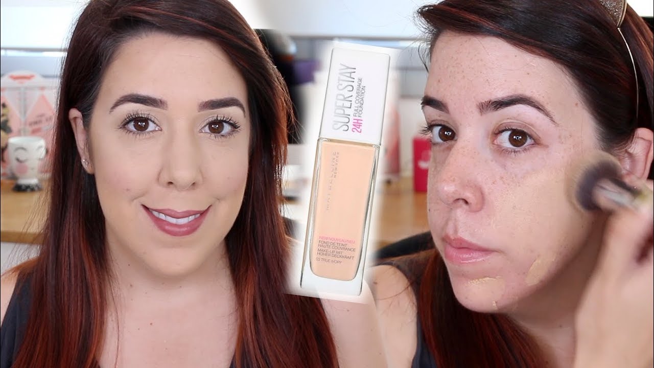 Obtén una cobertura total con la base de maquillaje Maybelline Superstay.
