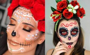 Descubre hermosas imágenes de maquillaje de Catrinas para niñas. ¡Inspírate y crea looks únicos para tus pequeñas!