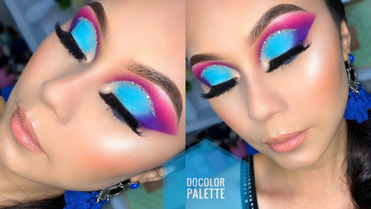 Descubre el encanto del maquillaje azul y rosa para lucir radiante y elegante.