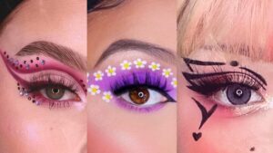 Descubre el impacto del maquillaje azul y rojo: colores vibrantes para resaltar tu Belleza.