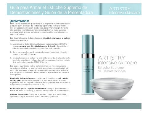 Descubre cómo usar Artistry Intensive Skincare para una piel radiante
