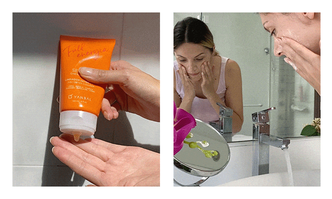 Descubre el poder del cuidado facial en un gif