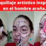Transforma tu rostro en el Hombre Araña con nuestro maquillaje artístico ¡Sorprende a todos con tu look único y original!