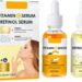 Essencia facial vegana con retinol y vitamina C para una piel radiante