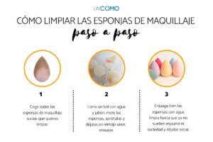 «Descubre cómo limpiar tu esponja de maquillaje y mantenerla impecable»