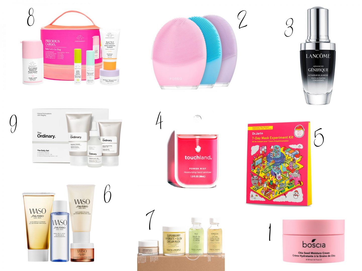 Lista imprescindible de productos para cuidado de la piel