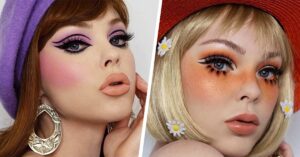 Descubre el encanto del maquillaje años 60 para niña y luce un look retro único.