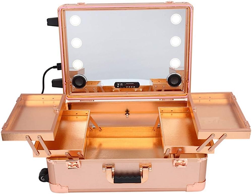 Descubre el mejor maletín profesional de maquillaje con compartimentos amplios y duraderos. Ideal para llevar tus productos de Belleza de forma organizada.