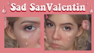 Consigue un look único con el maquillaje artístico de lágrimas.