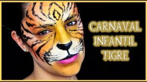 Descubre el fascinante maquillaje artístico de tigre y sorprende a todos con tu transformación.