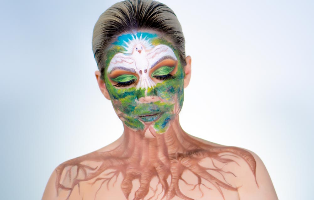 Descubre el poder del maquillaje artístico inspirado en la naturaleza.