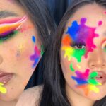 Descubre el impactante maquillaje artístico neón: colores vibrantes y creatividad sin límites. Ideal para los amantes de la originalidad y la expresión artística. ¡Entra y deslumbra con tu propio estilo!