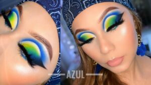 Descubre el encanto del maquillaje azul amarillo: tips y tendencias.