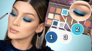 Descubre el encanto del maquillaje azul para lucir en tus fiestas