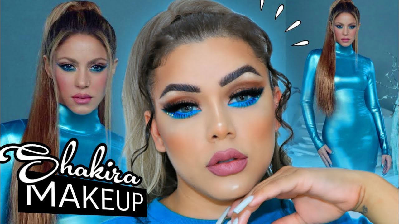 Descubre el encanto del maquillaje azul inspirado en Shakira. Haz clic y deslumbra con el look perfecto. Ideal para fans y amantes de la Belleza.