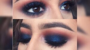 Descubre el maquillaje azul perfecto para resaltar tus ojos marrones