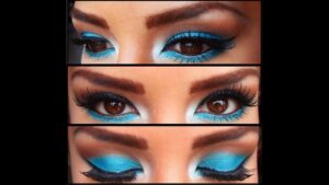 Descubre el encanto del maquillaje azul turquesa para resaltar tus ojos.