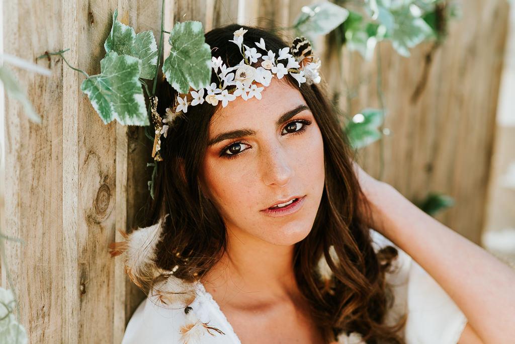 Descubre el maquillaje perfecto para una novia boho.