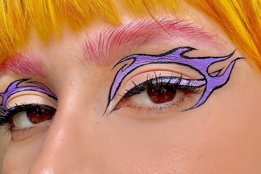 Logra un look deslumbrante con maquillaje de piedras en los ojos.