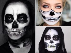 Maquillaje de esqueleto fácil: crea un look impresionante en minutos