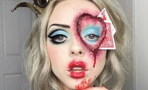 Transforma a tu niña en un esqueleto aterrador con nuestro maquillaje de Halloween