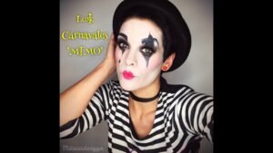 Consigue un look de mimo para Halloween con nuestro maquillaje.