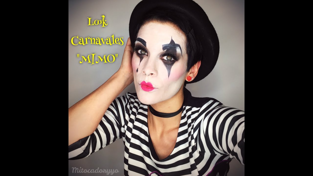 Consigue un look de mimo para Halloween con nuestro maquillaje.