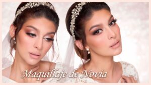 Maquillaje de novia de noche para Belleza morena: Descubre cómo lucir radiante en tu gran día.