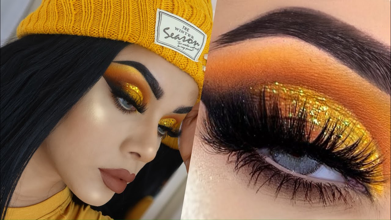 Aprende a hacer maquillaje de ojos amarillo en simples pasos
