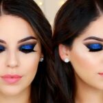 Descubre el encanto del maquillaje azul con brillos: resalta tu Belleza.