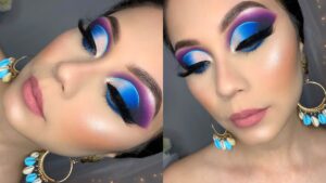 Descubre los secretos del maquillaje de ojos azul y morado: resalta tu mirada con estilo y sofisticación