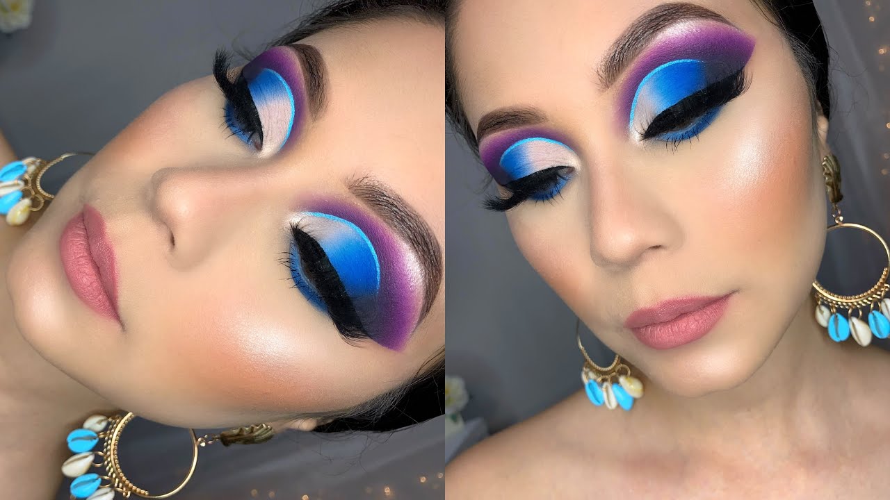 Descubre los secretos del maquillaje de ojos azul y morado: resalta tu mirada con estilo y sofisticación
