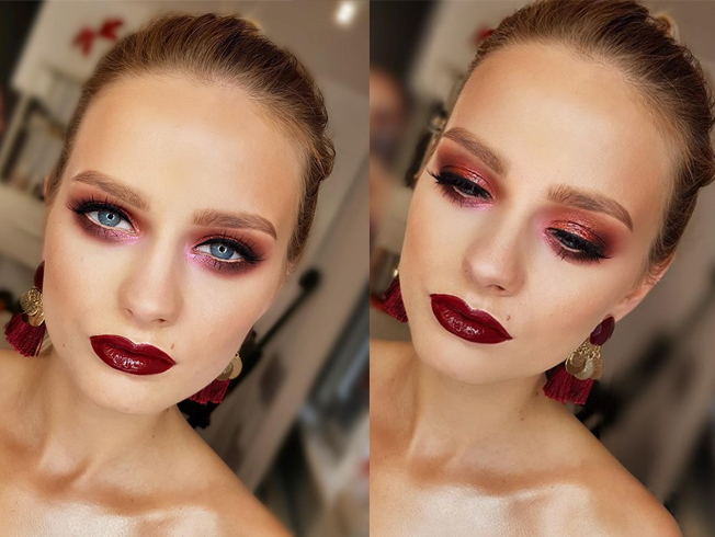Descubre los secretos del maquillaje de ojos burdeo y luce una mirada irresistible