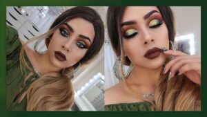 Descubre los mejores consejos de maquillaje para resaltar tus ojos con un vestido verde.