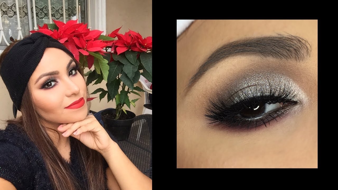 Descubre el brillo y elegancia con el maquillaje de ojos plateado.