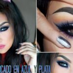 Descubre el encanto del maquillaje plata y azul: ¡brillo y estilo en tus ojos!