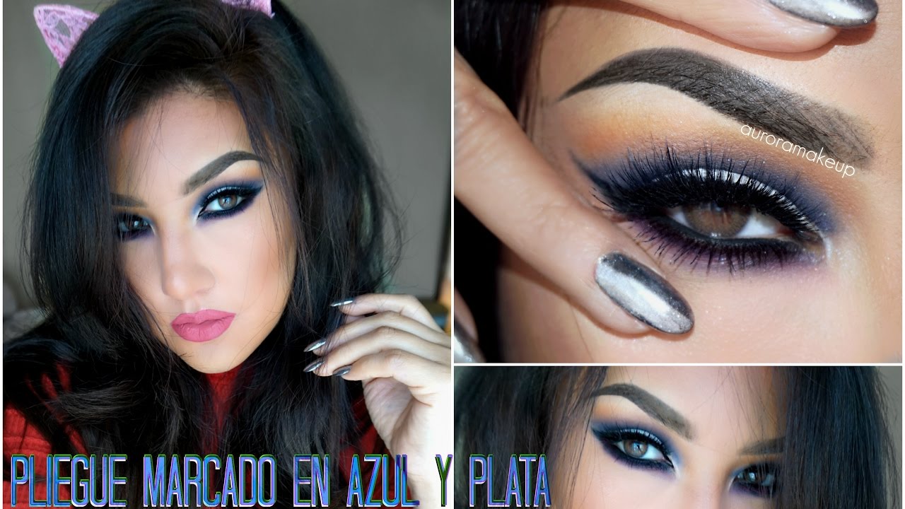 Descubre el encanto del maquillaje plata y azul: ¡brillo y estilo en tus ojos!