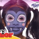 Disfruta del maquillaje vampirina para niña y sorprende a todos.
