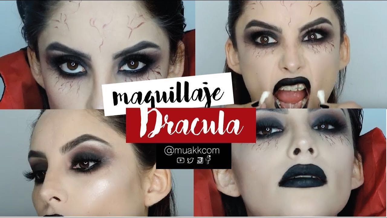 Transforma tu apariencia con maquillaje Drácula para mujer y deslumbra en cualquier ocasión.