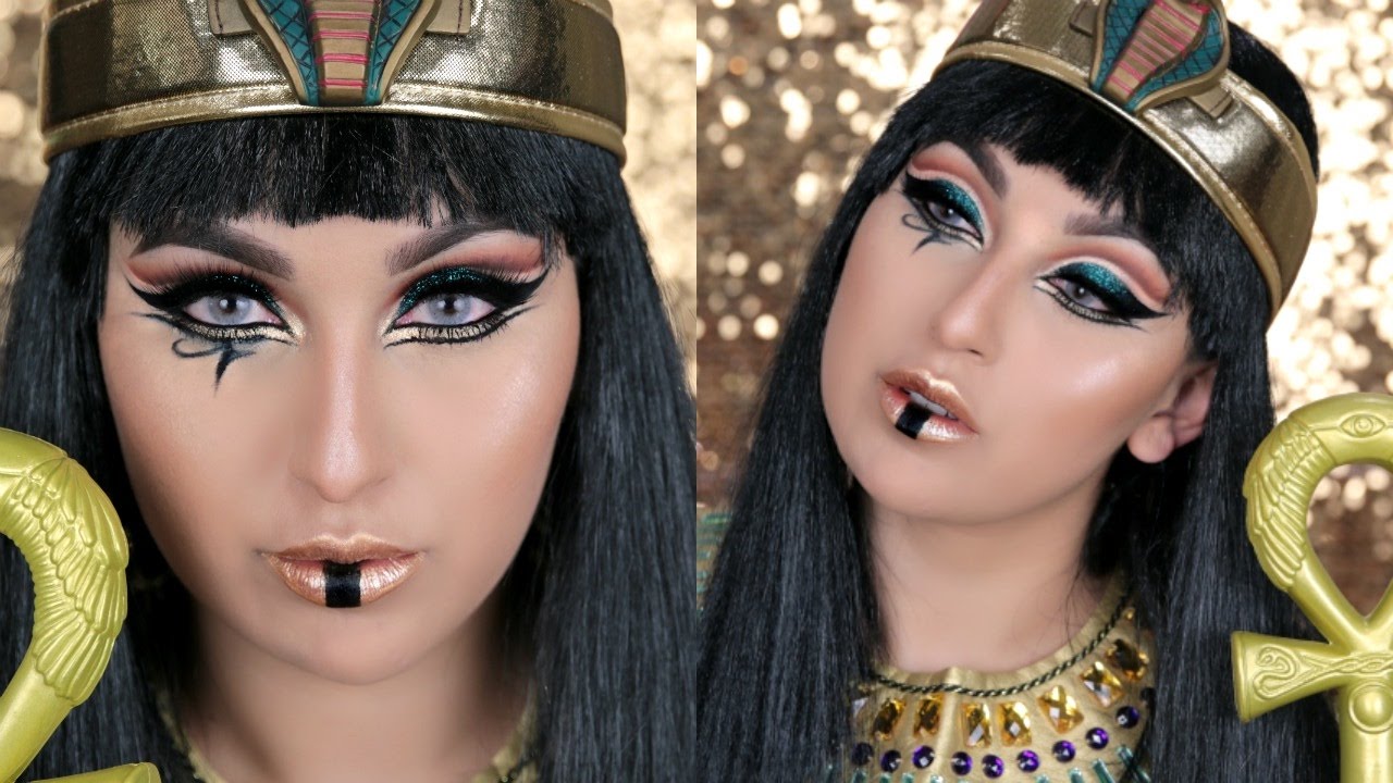 Descubre el fascinante maquillaje de una niña egipcia.