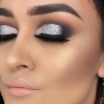 Maquillaje de novia en plata: Resalta tu Belleza con elegancia.