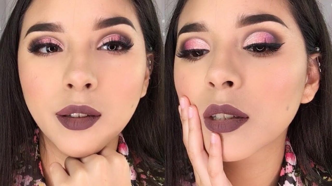 Descubre el encanto del maquillaje de ojos en tonos rosa y café