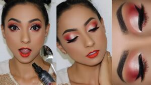 Descubre la Belleza del maquillaje estético en tonos rojos – Atrévete a resaltar tu estilo con el makeup rojo