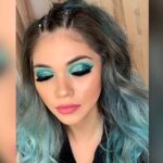 Descubre el encanto del maquillaje folklórico azul – Resalta tu Belleza con colores vibrantes y tradicionales – Ideal para eventos culturales y fiestas temáticas