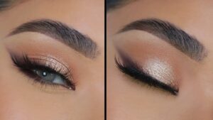 Descubre el encanto del maquillaje natural en tonos dorados para realzar tu Belleza.