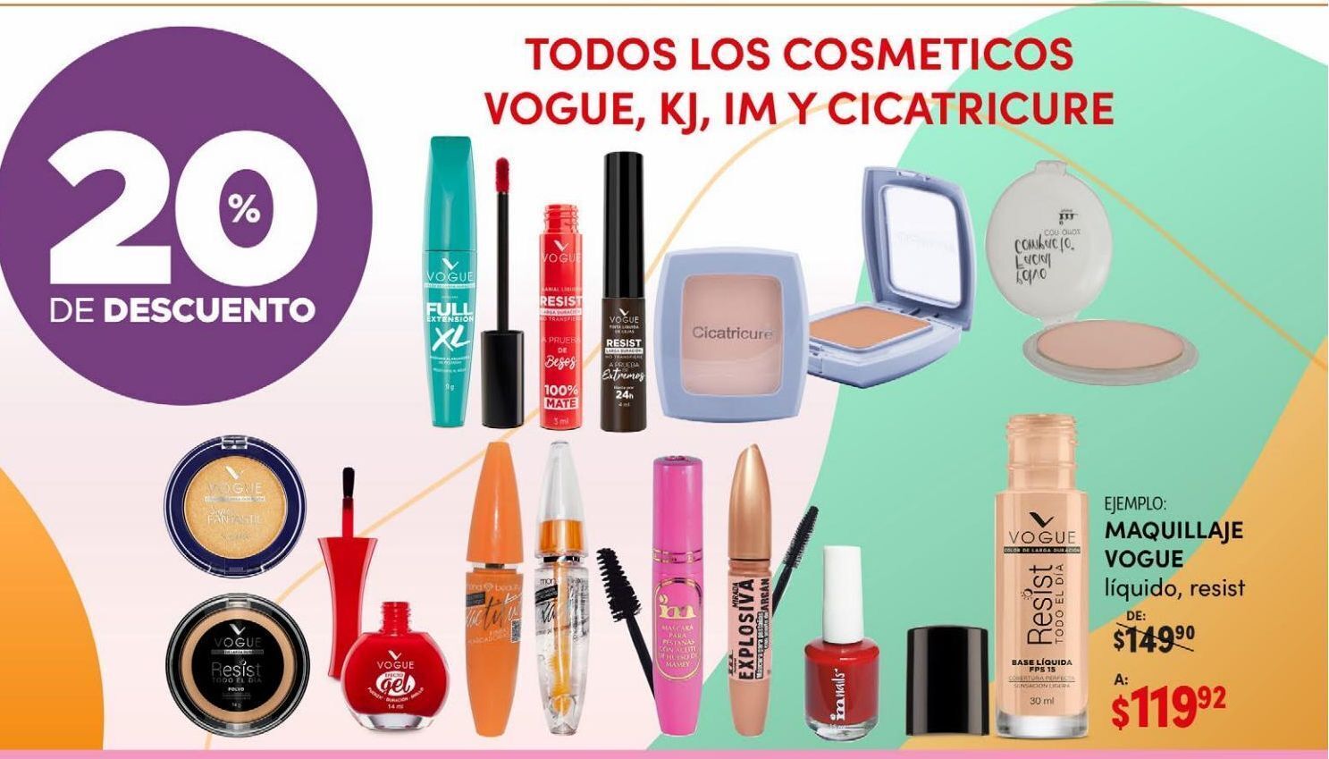 ¡Belleza maquillaje Vogue al por mayor en Chile y luce increíble!