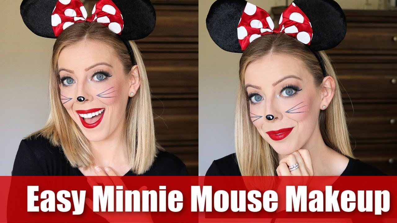 Consigue un look adorable con el maquillaje de Minnie Mouse.