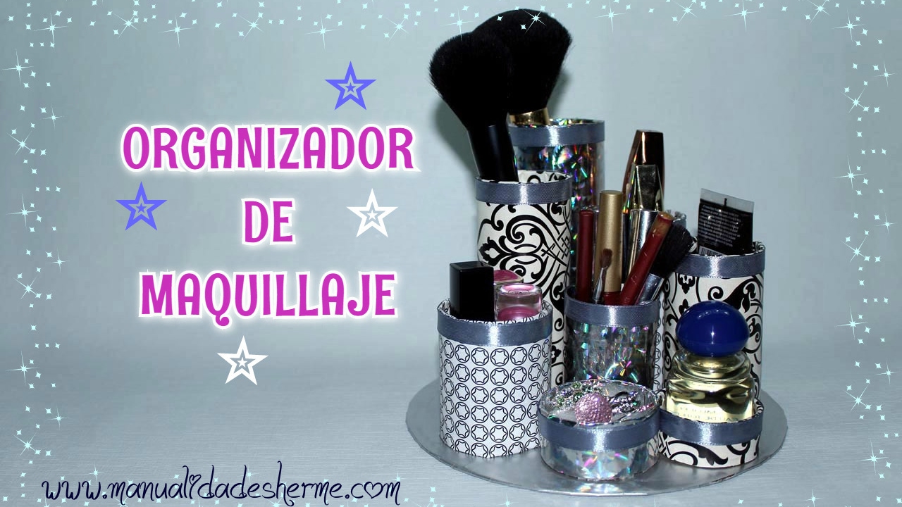 Organiza tus cosméticos con este práctico organizador de maquillaje casero