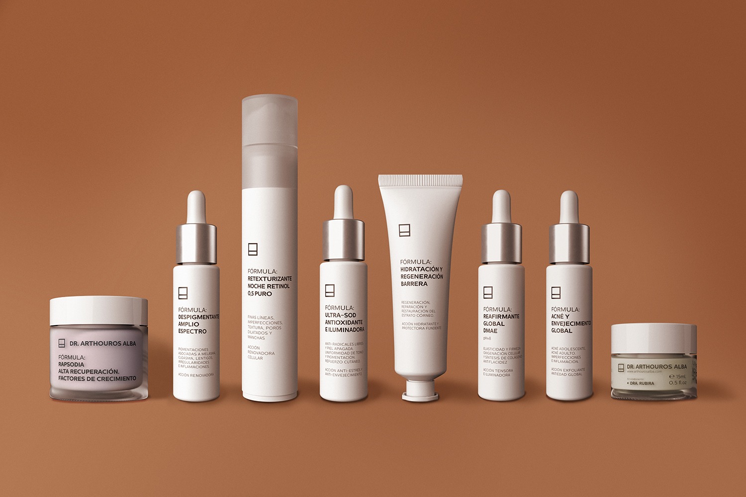 Productos orgánicos de cuidado facial por un doctor experto