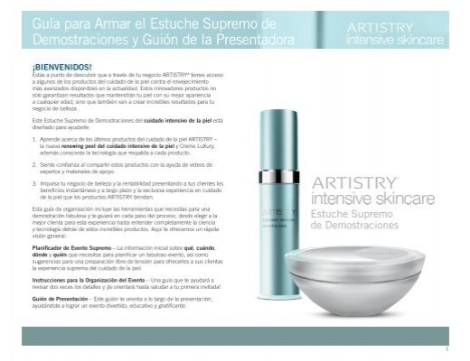 ¡Revelado! Artistry Intensive Skincare a un precio increíble